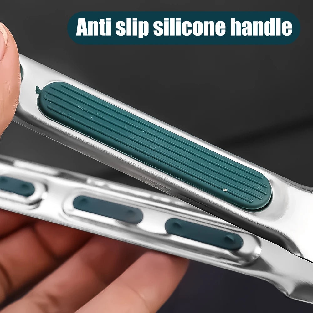Antislip kooktangen met hittebestendige handgrepen voor veilig grillen