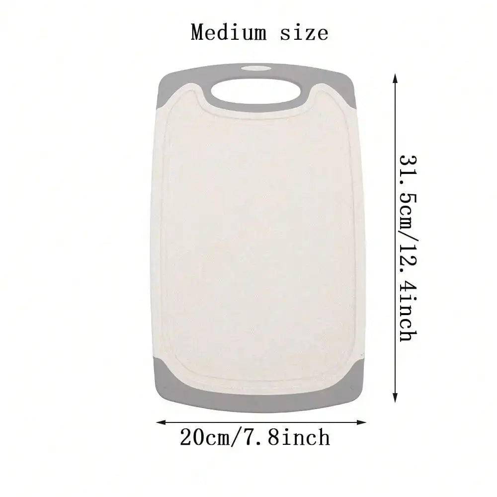 Middelgrote DH snijplank – 31,5x20cm, ideaal voor dagelijks gebruik. Met sapgeul en antislipdesign voor veilig en hygiënisch snijden.